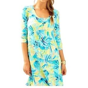 Lilly PULITZER Tropical Palm Knit Devon Dress Size Small